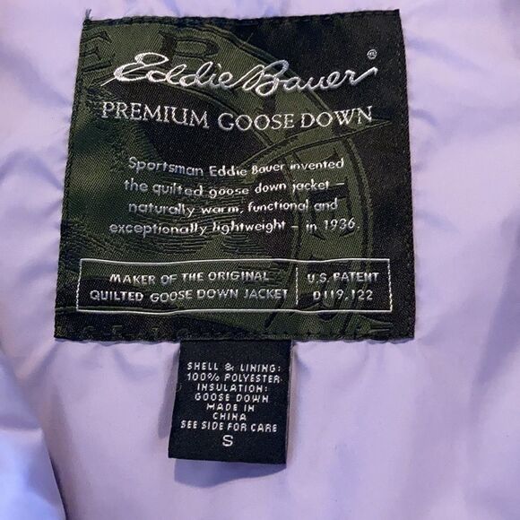 Eddie Bauer Purple down Puffer Vest Small - Picture 2 of 7